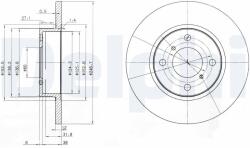 DELPHI Tarcza Ham. Opel Agila (bg3769)