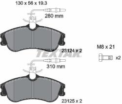 TEXTAR Sada brzdových platničiek kotúčovej brzdy TEXTAR 2312401 (2312401)