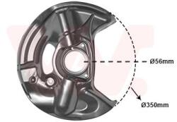 VAN WEZEL Ochranný plech proti rozstreku, Brzdový kotúč VAN WEZEL 3029372 (3029372)