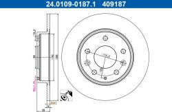 ATE Brzdový kotúč ATE 24.0109-0187.1 (24.0109-0187.1)