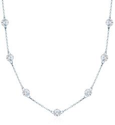 SAVICKI Colier argint zirconiu 45 cm