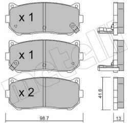 METELLI Sada brzdových platničiek kotúčovej brzdy METELLI 22-0372-0 (22-0372-0)