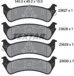 TEXTAR Sada brzdových platničiek kotúčovej brzdy TEXTAR 2362701 (2362701)