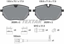 TEXTAR Sada brzdových platničiek kotúčovej brzdy TEXTAR 2626801 (2626801)
