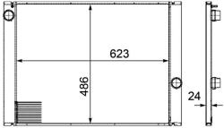 MAHLE Chladič motora MAHLE CR 581 000P (CR 581 000P)