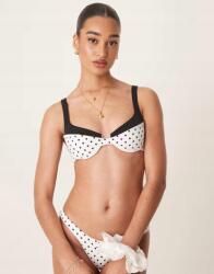 Free Society Fehér Pöttyös Bikini Felső B03 nri Xs