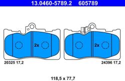 ATE Sada brzdových platničiek kotúčovej brzdy ATE 13.0460-5789.2 (13.0460-5789.2)