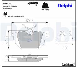 DELPHI Klocki Ham. Fiat Bravo/a (lp1472)