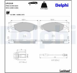 DELPHI Klocki Ham. Renault Clio/kangoo (lp1519)
