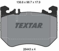 TEXTAR Sada brzdových platničiek kotúčovej brzdy TEXTAR 2644303 (2644303)