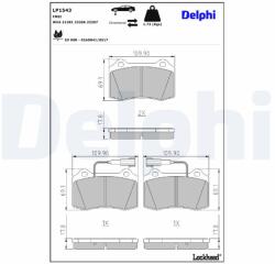DELPHI Klocki Ham. Alfa Gtv (lp1543)