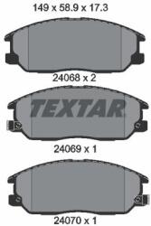 TEXTAR Sada brzdových platničiek kotúčovej brzdy TEXTAR 2406801 (2406801)