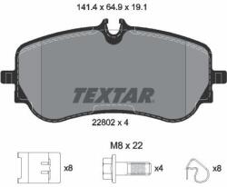 TEXTAR Sada brzdových platničiek kotúčovej brzdy TEXTAR 2280201 (2280201)