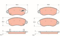 TRW Sada brzdových platničiek kotúčovej brzdy TRW GDB1424 (GDB1424)