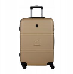 Słoń Torbalski Közepes bőrönd bézs 64cm 57l négy keréken Słoń Torbalski (04-0401O-25)