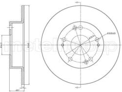 METELLI Brzdový kotúč METELLI 23-1648C (23-1648C)