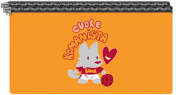  Roma tolltartó 2 zippes narancs