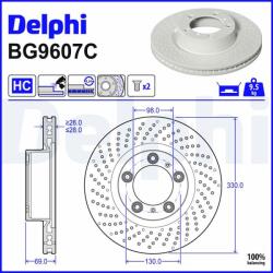 DELPHI Brzdový kotúč DELPHI BG9607C (BG9607C)
