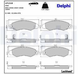 DELPHI Klocki Ham. Subaru Justy Ii (lp1318)