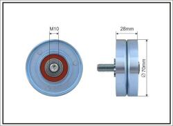 CAFFARO Vratná/vodiaca kladka rebrovaného klinového remeňa CAFFARO 11-60 (11-60)