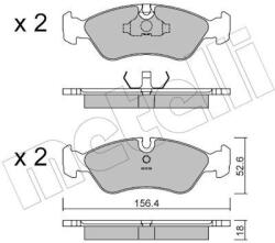 METELLI Sada brzdových platničiek kotúčovej brzdy METELLI 22-0117-0 (22-0117-0)