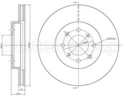 METELLI Brzdový kotúč METELLI 23-0344C (23-0344C)