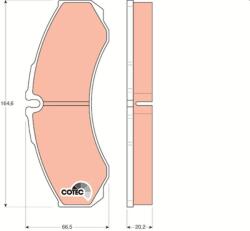 TRW Sada brzdových platničiek kotúčovej brzdy TRW GDB1345 (GDB1345)