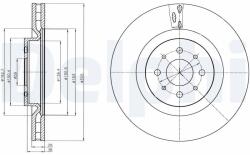 DELPHI Brzdový kotúč DELPHI BG4308 (BG4308)