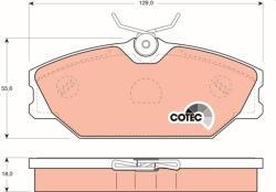 TRW Sada brzdových platničiek kotúčovej brzdy TRW GDB1405 (GDB1405)