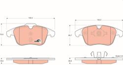 TRW Sada brzdových platničiek kotúčovej brzdy TRW GDB1683 (GDB1683)