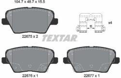 TEXTAR Sada brzdových platničiek kotúčovej brzdy TEXTAR 2267501 (2267501)
