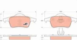 TRW Sada brzdových platničiek kotúčovej brzdy TRW GDB1389 (GDB1389)
