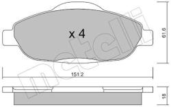 METELLI Sada brzdových platničiek kotúčovej brzdy METELLI 22-0804-0 (22-0804-0)