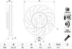 Bosch Brzdový kotúč BOSCH 0 986 479 G38 (0 986 479 G38)