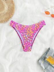 Shein Bikini Alsó Ráncos Virágok Print NF9 wmi L
