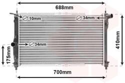 VAN WEZEL Chladič motora VAN WEZEL 81002014 (81002014)