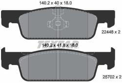 TEXTAR Sada brzdových platničiek kotúčovej brzdy TEXTAR 2244801 (2244801)