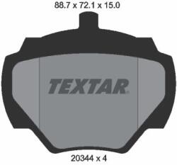 TEXTAR Sada brzdových platničiek kotúčovej brzdy TEXTAR 2034402 (2034402)