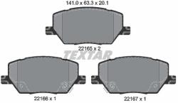 TEXTAR Sada brzdových platničiek kotúčovej brzdy TEXTAR 2216501 (2216501)