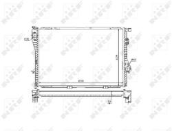 NRF Chladič motora NRF 53721 (53721)