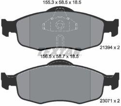 TEXTAR Sada brzdových platničiek kotúčovej brzdy TEXTAR 2139408 (2139408)