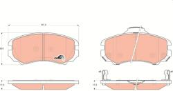 TRW Sada brzdových platničiek kotúčovej brzdy TRW GDB3352 (GDB3352)