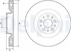 DELPHI Brzdový kotúč DELPHI BG4556 (BG4556)
