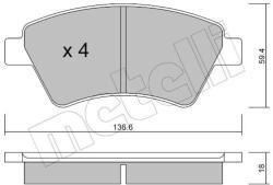 METELLI Sada brzdových platničiek kotúčovej brzdy METELLI 22-0544-0 (22-0544-0)