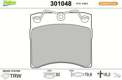 VALEO Sada brzdových platničiek kotúčovej brzdy VALEO 301048 (301048)