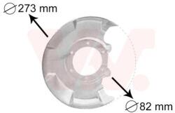 VAN WEZEL Ochranný plech proti rozstreku, Brzdový kotúč VAN WEZEL 5810371 (5810371)
