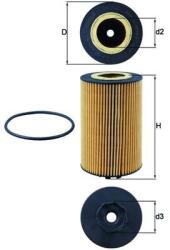 MAHLE Olejový filter MAHLE OX 1140D (OX 1140D)