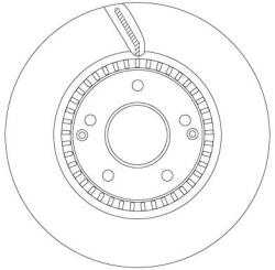 TRW Brzdový kotúč TRW DF6884S (DF6884S)