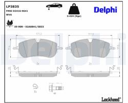 DELPHI Sada brzdových platničiek kotúčovej brzdy DELPHI LP3835 (LP3835)