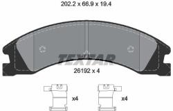 TEXTAR Sada brzdových platničiek kotúčovej brzdy TEXTAR 2619201 (2619201)